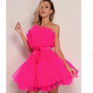 tutu belted dress